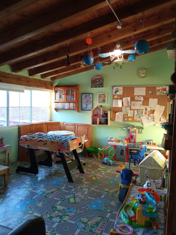 Cuarto de juegos y biblioteca infantil